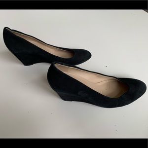 Via Spiga black wedge shoes